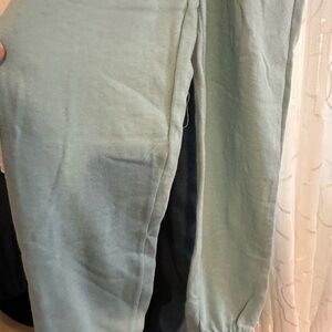 Athletic Works Light Green Recycled Polyester Pants. 2 pair